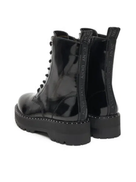 Bakancs DKNY Batu Studs-Lace Up fekete