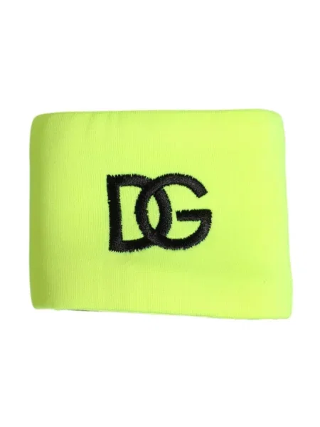 Jedwabna bransoletka Dolce And Gabbana z logo żółta