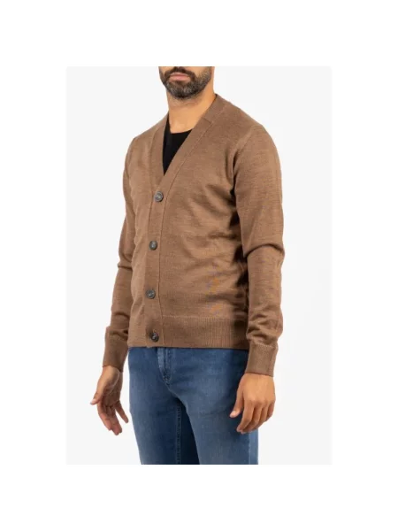 Kardigan Alpha Industries wełniany brązowy