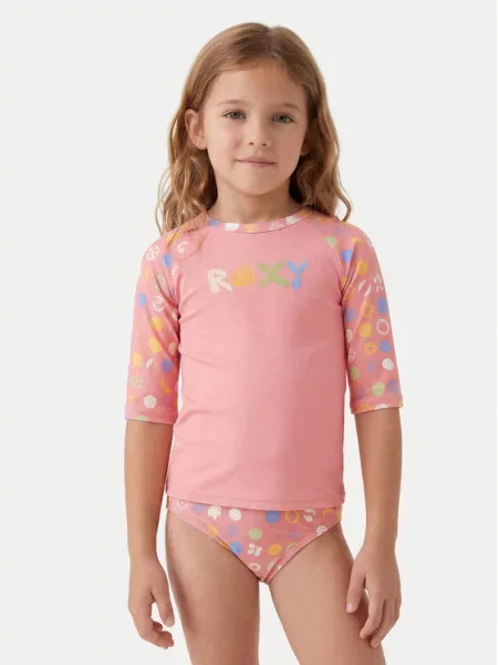 Roxy Set de tricou și costum de baie Roxy Dot roz