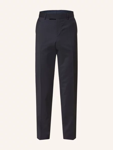 Boss Oblekové Kalhoty Genius Slim Fit dark blue modré