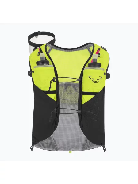 Kamizelka do biegania DYNAFIT Dna 8 fluo yellow/black out czarna