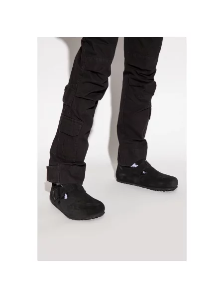 Półbuty Birkenstock zamszowe czarne