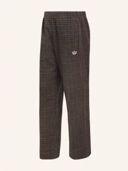 Adidas Originals Teplákové Kalhoty Firebird tmavě hnědá / koňaková béžová