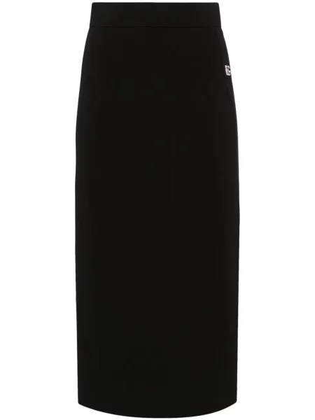 Fustă midi Dolce & Gabbana până la genunchi negru