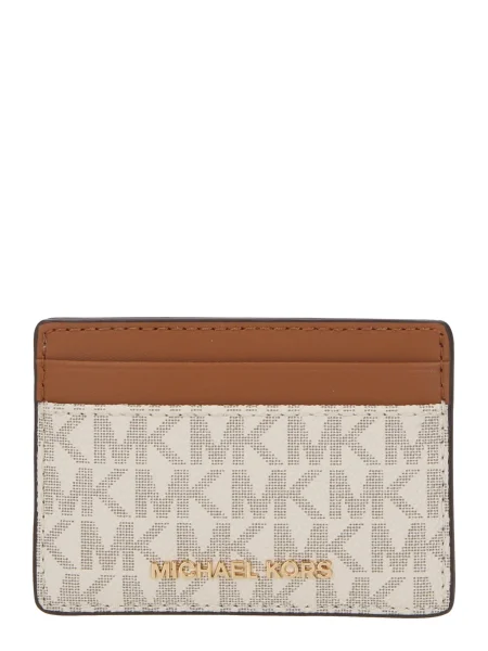 MICHAEL Michael Kors Pénztárcák krém / barna / arany fekete