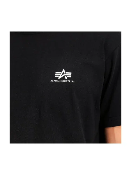 ALPHA INDUSTRIES Tricou / alb negru