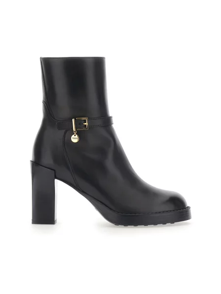 Botki Tod's skórzane czarne