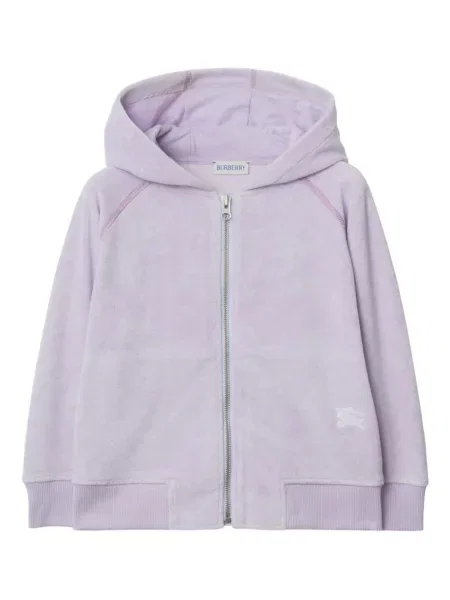 Bluza z kapturem dziecięca Burberry fioletowa
