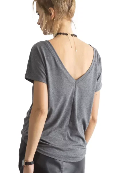 Tricou Fashionhunters gri