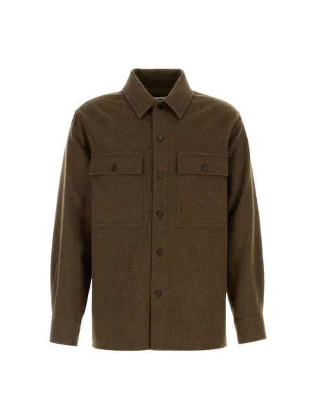 Koszula Jil Sander casual zielona
