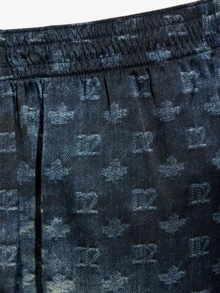 Pantaloni scurți Dsquared2 cu imagine albastru