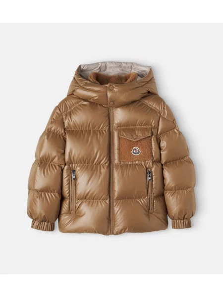 Gyerek pehelydzseki Moncler Enfant bézs