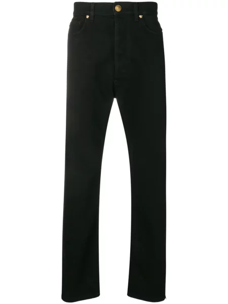 Straight fit džíny Versace černé