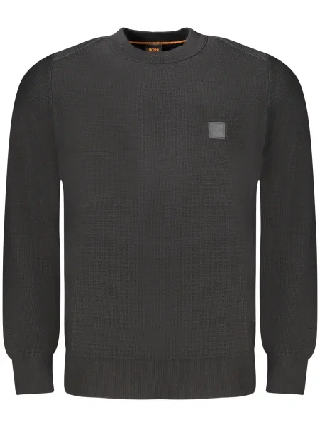 Пуловер с кашмир Boss Orange от лека материя черно
