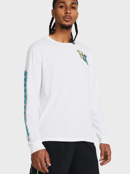 Лонгслів Under Armour для бігу білий