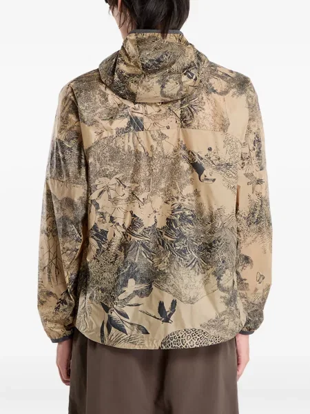 Curea Nike cu glugă cu tepi cu model floral alb
