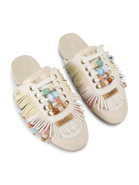 Кожаные мюли Kurt Geiger London с бахромой