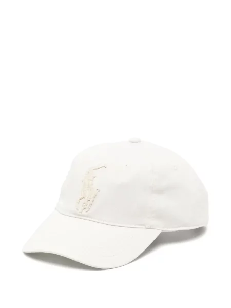 Pruhovaná manšestrová kšiltovka Polo Ralph Lauren s potiskem oranžová