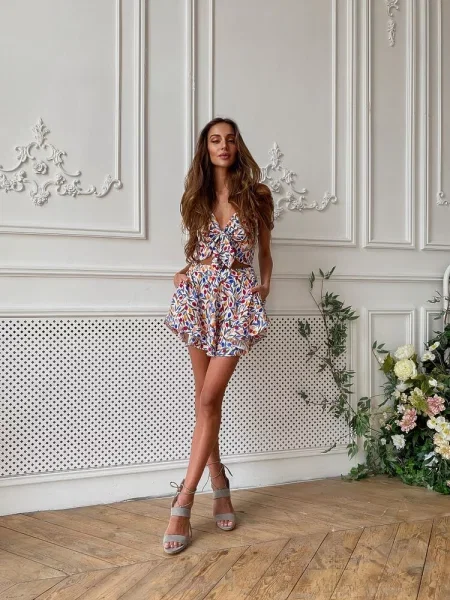 Комбінезон Milirud бавовна/віскоза білий