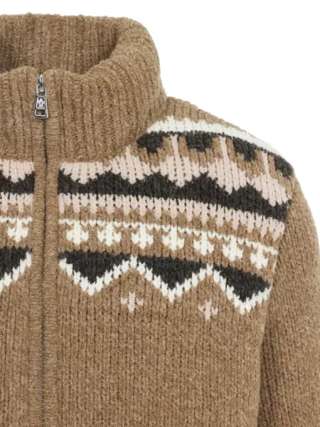 Lung geacă Moncler maro