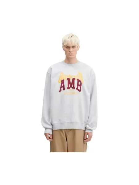 Bluza Ambush z nadrukiem w kolorze melanż szara