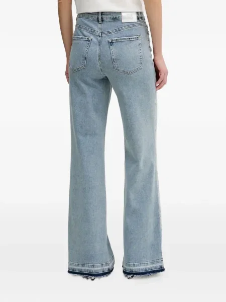 Širokih nogu traperice Oui na rese plava