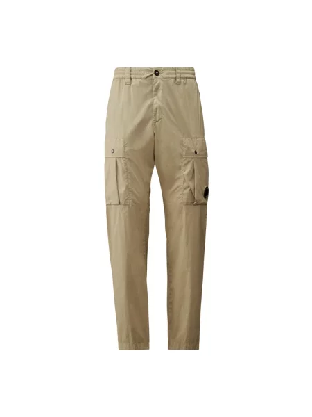 Spodnie cargo C.p. Company ze stretchu beżowe
