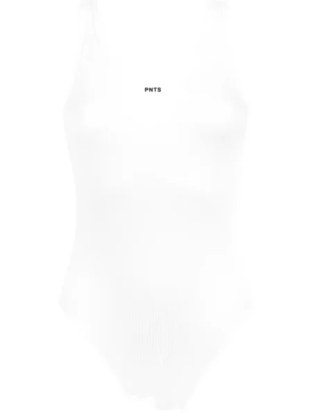 Body Mey cu nervuri alb