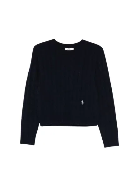 Sweter Sporty And Rich wełniany niebieski