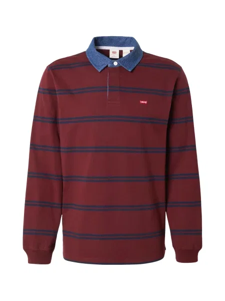 LEVI'S ® Tricou CLASSIC bleumarin / albastru deschis / burgundy roșu