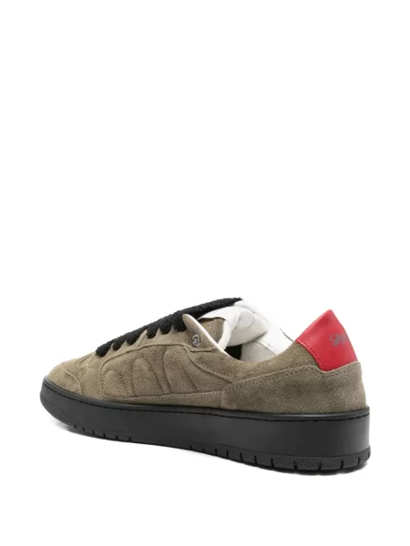 Sneakerși Santha din piele de căprioară maro