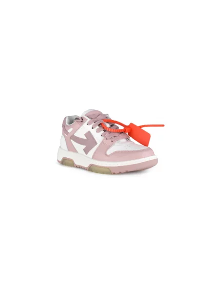 Sneakersy Off-white skórzane biznesowe białe