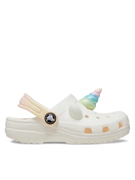 Natikači Crocs Classic Iam Rainbow Unicorn Clog T bela
