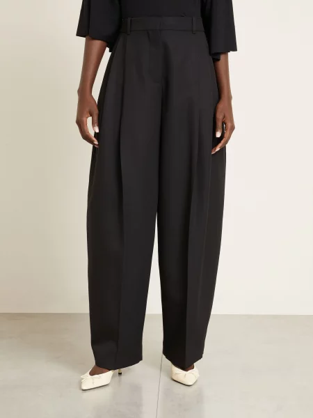 Jacquemus Kalhoty Marlene Le Pantalon D'homme černá