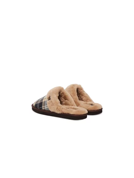 Papuče Barbour ClaudiaTartanSlipper smeđa