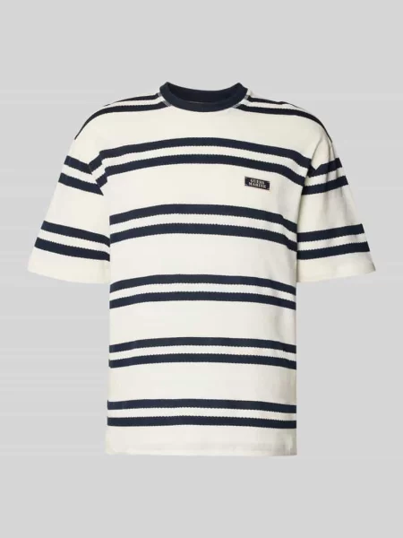 T-shirt z detalem z logo Guess biała