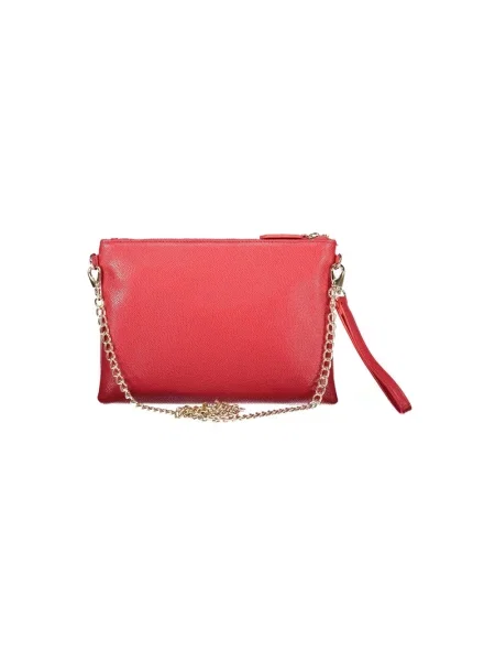 Lniana torebka crossbody Valentino Bags czerwona