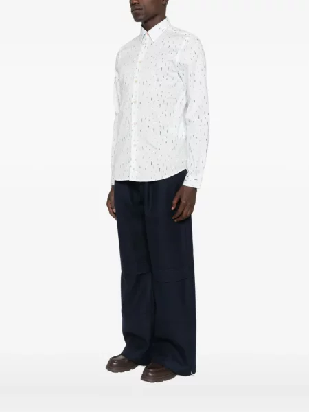 Cămașă Ps Paul Smith cu imagine lungă albastru