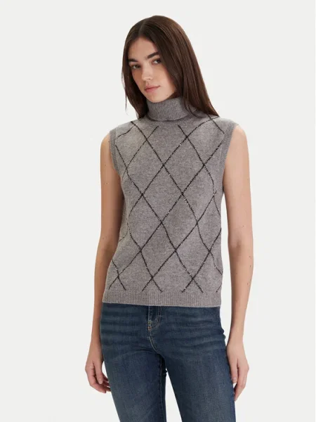 ViCOLO Bluză cu gât gri