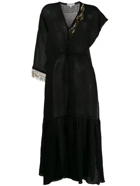 Rochie tip cămașă Giacobino de costum negru