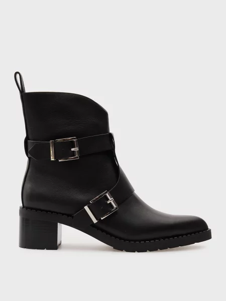 Кожаные ботильоны Prpy черные