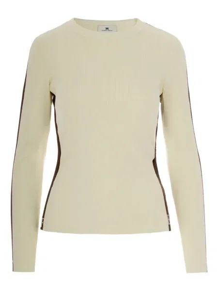 Top Elisabetta Franchi cu dungi alb