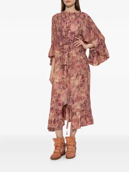 Rochie Isabel Marant cu imagine roz