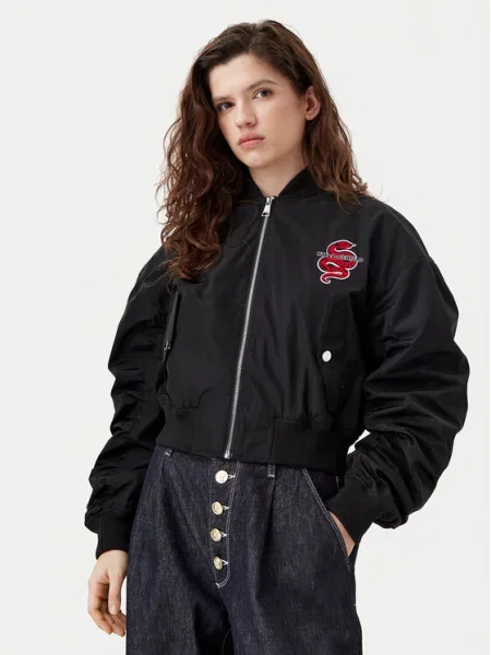 KARL LAGERFELD Kurtka bomber czarny
