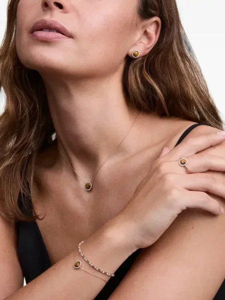 Cercei Daniel Wellington cu dungi de tigru
