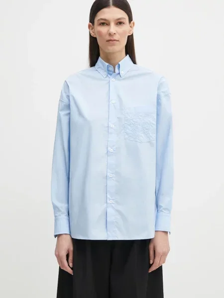 Fiorucci camasa din Angel Embroidered Relaxed Fit femei cu guler clasic relaxed