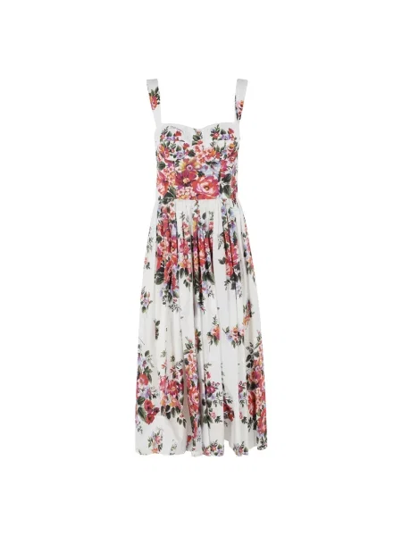 Wielobarwność sukienka Dolce And Gabbana w kwiatki