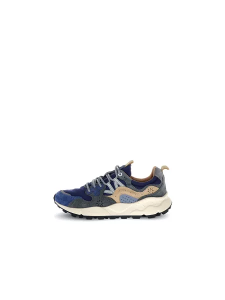 Sneakersy Flower Mountain w kwiatki niebieskie