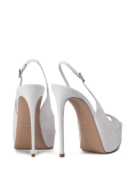 Pantofi cu toc Le Silla slingback alb